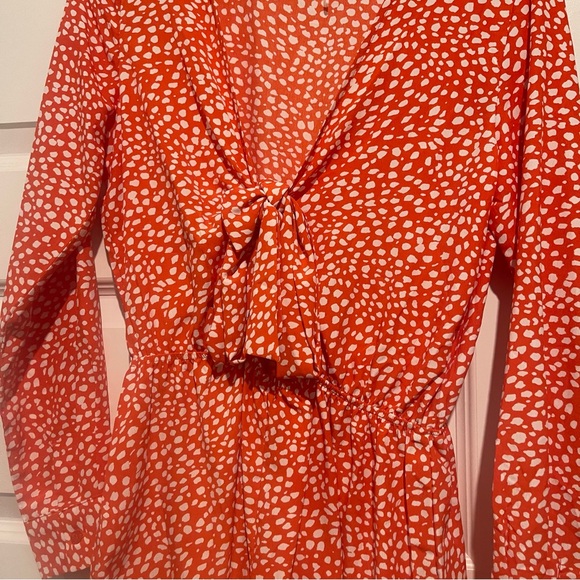 Easy Clothes USA Red Harrison Romper - Picture 3 of 4